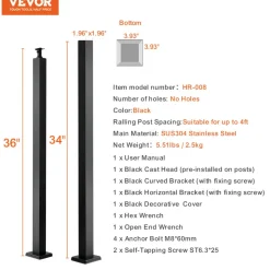 VEVOR Cable Support Post, 36