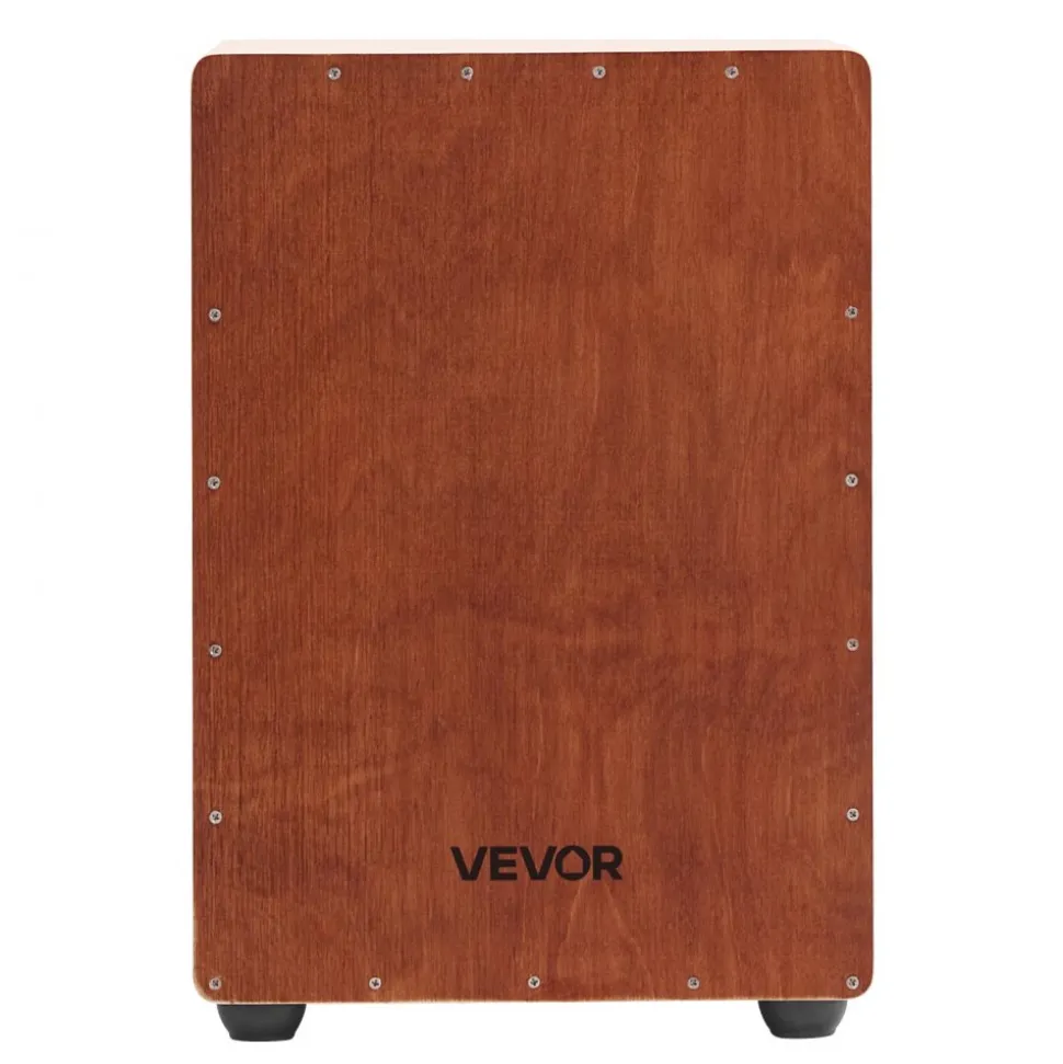 VEVOR Cajon Box Drum Wooden Birchwood Percussion Instrument Snare Wires Travel Bag