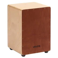 VEVOR Cajon Box Drum Wooden Birchwood Compact Percussion Instrument with Snare Wires