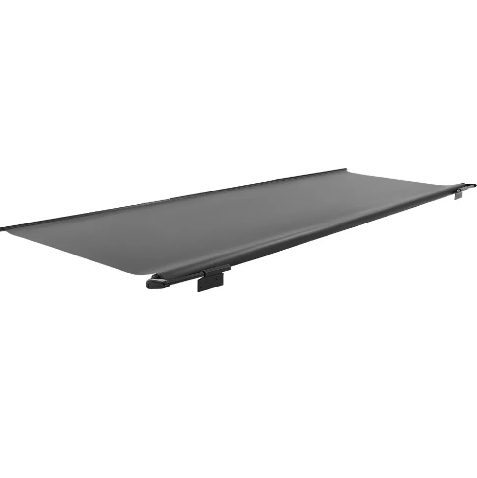 VEVOR Camper Awning Fabric Replacement, 1" to 13', Weatherproof Durable Slide Topper Awning with Bracket, Heavy Duty Slide Topper Awning with Stainless Steel Material, Fit for RV & Motorhome(Black)