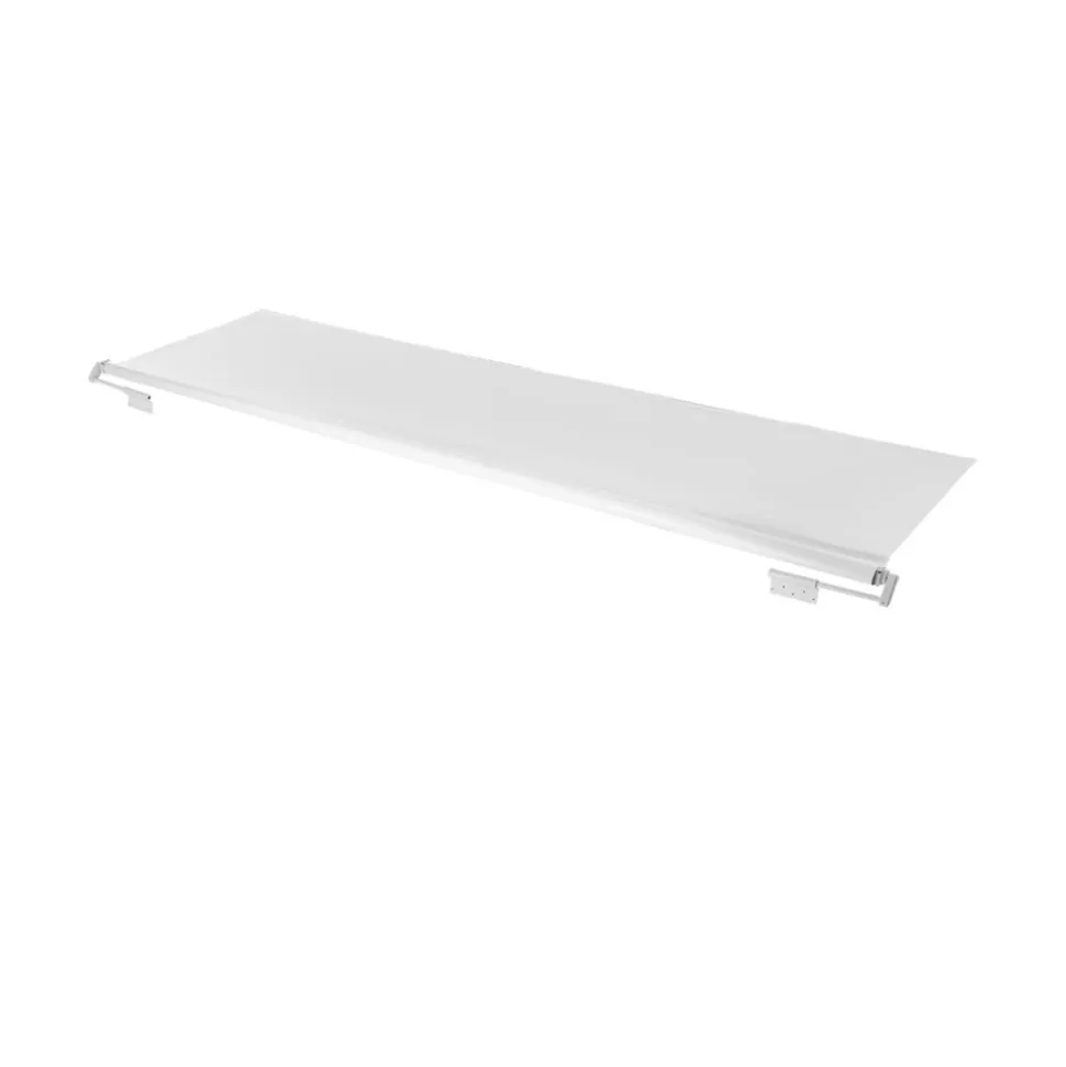 VEVOR Camper Awning Fabric Replacement, 1" to 13', Weatherproof Durable Slide Topper Awning with Bracket, Heavy Duty Slide Topper Awning with Stainless Steel Material, Fit for RV & Motorhome(White)