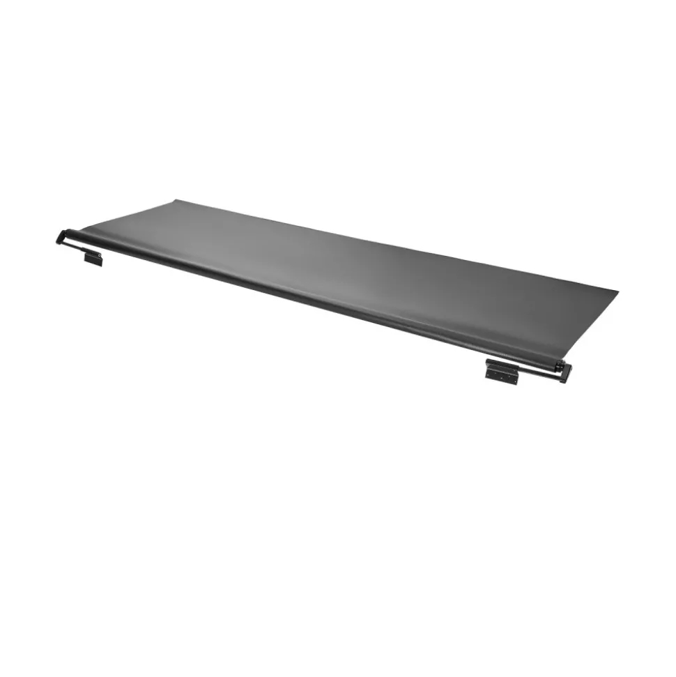 VEVOR Camper Awning Fabric Replacement, 1" to 12', Weatherproof Durable Slide Topper Awning with Bracket, Heavy Duty Slide Topper Awning with Stainless Steel Material, Fit for RV & Motorhome(Black)