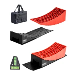 VEVOR Camper Levelers, 2 Pcs RV Leveling Blocks, up to 8818.5lbs Camper Wheel Chocks, Max. 4