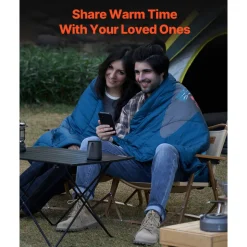 VEVOR Camping Blanket, Large Warm Wearable Stadium Blanket, Waterproof & Windproof, Polyester Fiber, Flame Retardant, Great for Outdoors, Picnics, Hiking, Sports Events, Travel, 75