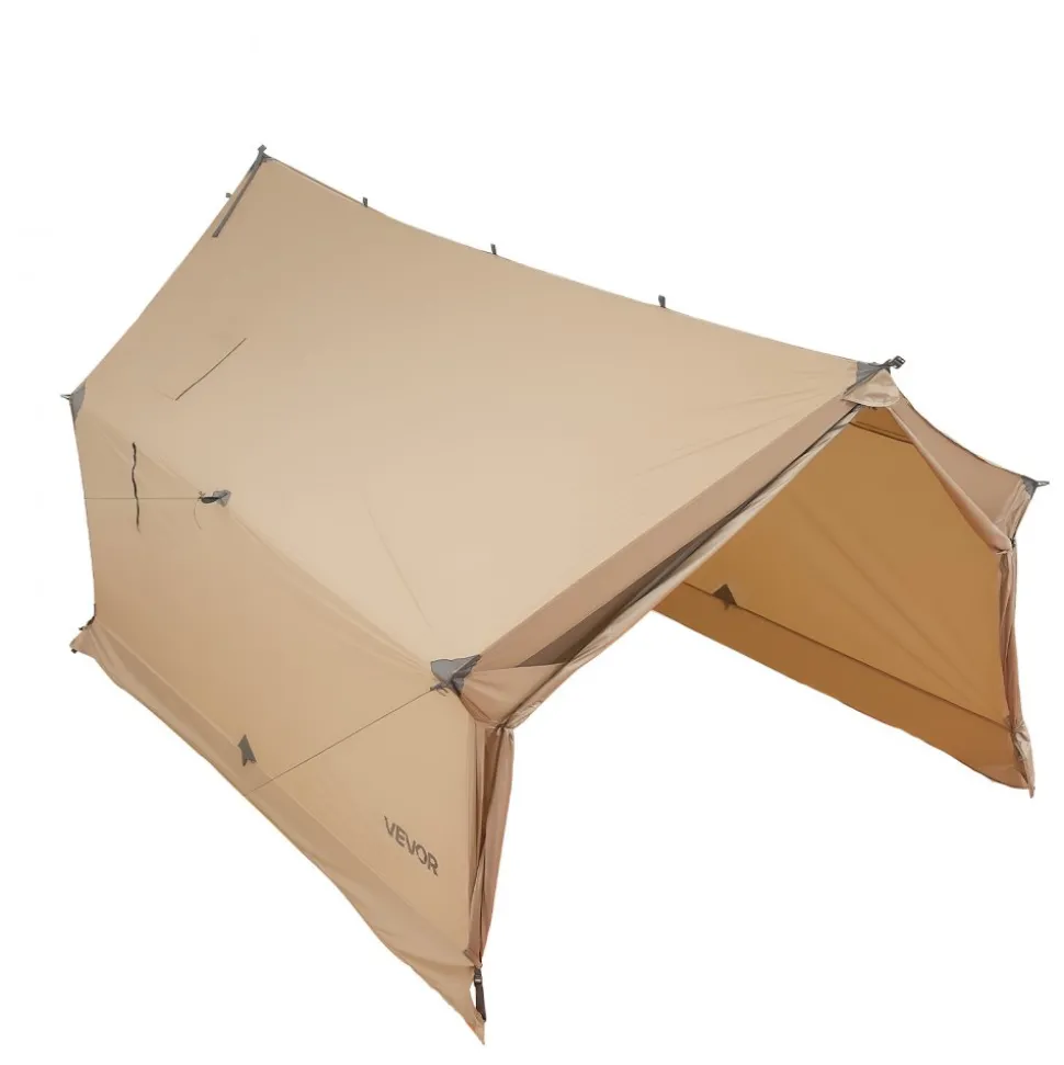 VEVOR Camping Hot Tent, 2 Persons Cabin Hot Tent with Stove Jack, Waterproof Winter Tents Shelters with Vents, Lightweight & Portable 4 Season Tents for Hiking Fishing Hunting Backpacking