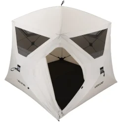 VEVOR Camping Tent, 4 Person Pop Up Instant Cabin Tent with Large Mesh Windows, 60 Seconds Easy Setup, Portable Cabin Hub Tents with Carry Bag for Family Outdoor Camping & Hiking, Upgraded Ventilation