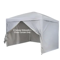 VEVOR Canopy Sidewalls, Fit for 10 x 10 ft Pop Up Canopy Tent, Tent Side Walls with Waterproof and Sunlight Protection Layer for Outdoor Event Tents, Vendor Booths, Camping (4 Sidewalls Only, White)