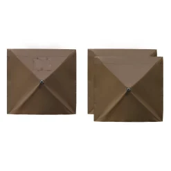 VEVOR Canopy Sidewalls, 5.67 x 4.85 ft, Canopy Tent Walls with Waterproof and Sunlight Protection Layer, One-Sided Window Design, Fit for Outdoor Event Tents, Vendor Booths (3 Sidewalls Only, Brown)