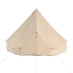 VEVOR Canvas Bell Tent, 4 Seasons 5 m/16.4 ft Yurt Tent, Canvas Tent for Camping with Stove Jack, Breathable Tent Holds up to 8 People, Family Camping Outdoor Hunting Party
