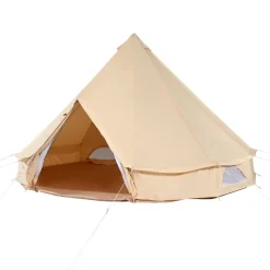 VEVOR Canvas Bell Tent, 4 Seasons 3 m/9.8ft Yurt Tent, Canvas Tent for Camping with Stove Jack, Breathable Tent Holds up to 4 People, Family Camping Outdoor Hunting Party