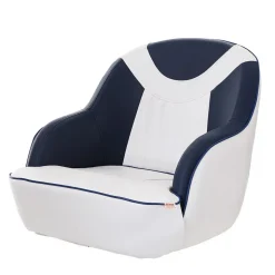 VEVOR Captain Bucket Seat, Pontoon Boat Seat with Thickened Sponge Padding, Boat Captain Chair for Fishing Boat, Sightseeing Boat, Speedboat, Canoe, 1-Piece