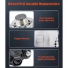 VEVOR Car Alternator 11491, Compatible with Hyundai Sonata 2.4L 2010-2013, Kia Optima 2.4L 2011-2013, Automotive Replacement Alternator with Aluminum Housing and Pure Copper Round Coil, 37300-2G150