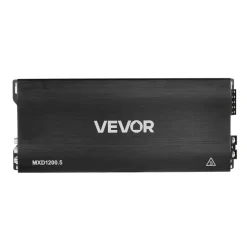 VEVOR Car Audio Amplifier, 5-Channel Bridgeable Car Amplifier, Multichannel Class D Stereo Amp, Max. 4 x 100W at 4 Ohms / 4 x 200W at 2 Ohms + 1 x 1000W at 2 Ohms / 1 x 500W at 4 Ohms, for Vehicles