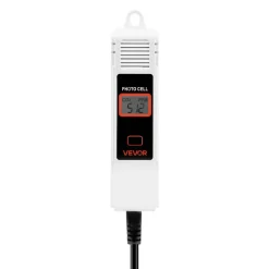 VEVOR Carbon Dioxide Monitoring Controller, Dual Outlets Carbon Dioxide Controller, CO2 Meter Monitor Day and Night Detection Feature, NDIR CO2 Sensor for Green House, Laboratories, Classrooms, Home