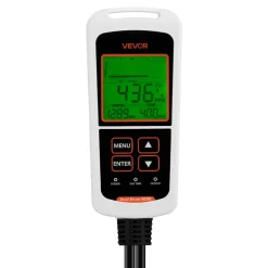 VEVOR Carbon Dioxide Monitor, CO2 Controller with Temperature and Humidity Display, NDIR Sensor, Carbon Dioxide Detector for Bedside, Home, Office, Car, Lightweight & Portable