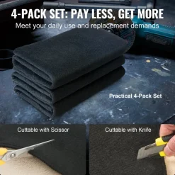 VEVOR Carbon Felt Welding Blanket 4 Pack, 37