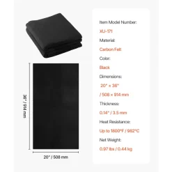 VEVOR Carbon Felt Welding Blankets, 2-Pack 20