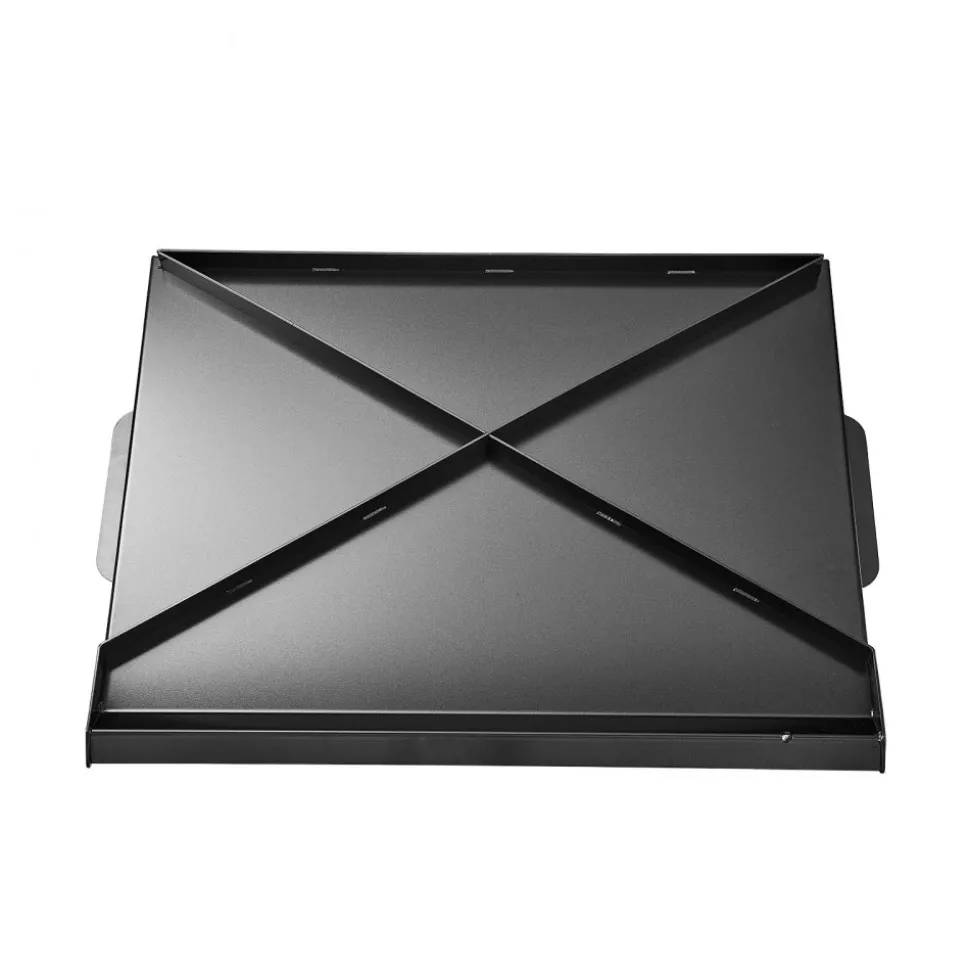 VEVOR Carbon Steel Griddle, 20x16 inch Universal Flat Top Rectangular Plate, Gas Grill Griddle for BBQ Grill, Teppanyaki, Portable Family Cookware, for Camping Tailgating Party, Black