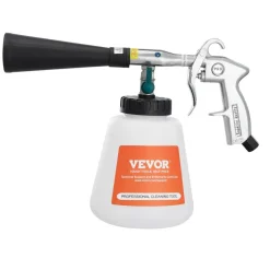 VEVOR Car Cleaning Gun, 6-9.2 Bar High-Pressure Air Blow Gun with 2 Set Nozzles & 1L Liquid Bottle, Vortex Cleaning Gun, Quickly Blasts Dirt and Dust from Surface, Suitable for 1/4 NPT Air Compressor