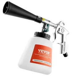 VEVOR Car Cleaning Gun, 6-9.2 Bar High-Pressure Air Blow Gun with 2 Set Nozzles & 1L Liquid Bottle, Vortex Cleaning Gun, Quickly Blasts Dirt and Dust from Surface, Suitable for 1/4 NPT Air Compressor