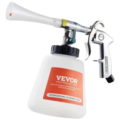 VEVOR Car Cleaning Gun, 6-9.2 Bar High-Pressure Air Blow Gun with 2 Set Nozzles & 1L Liquid Bottle, Vortex Cleaning Gun, Quickly Blasts Dirt and Dust from Surface, Work with 1/4 NPT Air Compressor