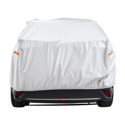 VEVOR Car Cover, Car Cover Waterproof for Toyota RAV4 Compact SUV, Custom-fit All Weather Sun Rain Wind Frost Dust Snow Protection Full Exterior Covers with Door Zipper and Cotton Lining, Silver
