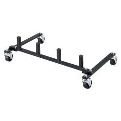 VEVOR Car Dolly Rack, Storage Rack with 360° Rotatable Wheels, Hydraulic Ratchet Trolley Jack Stand Organizer, Jack Stands Holder Storage Rack, 4-Dolly Capacity, Compatible with Most Dollies