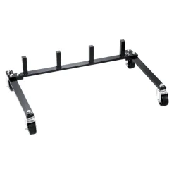 VEVOR Car Dolly Rack, Storage Rack with 360° Rotatable Wheels, Hydraulic Ratchet Trolley Jack Stand Organizer, Jack Stands Holder Storage Rack, 4-Dolly Capacity, Compatible with Most Dollies