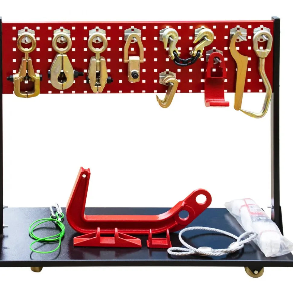 VEVOR Car Frame Puller Set, 6 Ton PSI Air Pump Frame Puller, 10000 PSI Foot-Operated Hydraulic Pump, 3 Ton Air Bag Jack, Auto Body Frame Straightener, with Double-Head Clamps And Casters