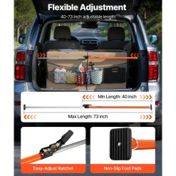 VEVOR Cargo Bar, Cargo Bar Adjustable from 40
