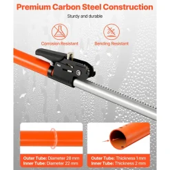 VEVOR Cargo Bar, Cargo Bar Adjustable from 40" to 73", Heavy-duty Steel Cargos Stabilizer with Non-Slip Foot Pads, Telescoping Load Lock Bars Stop Sliding for SUVs, Sedans