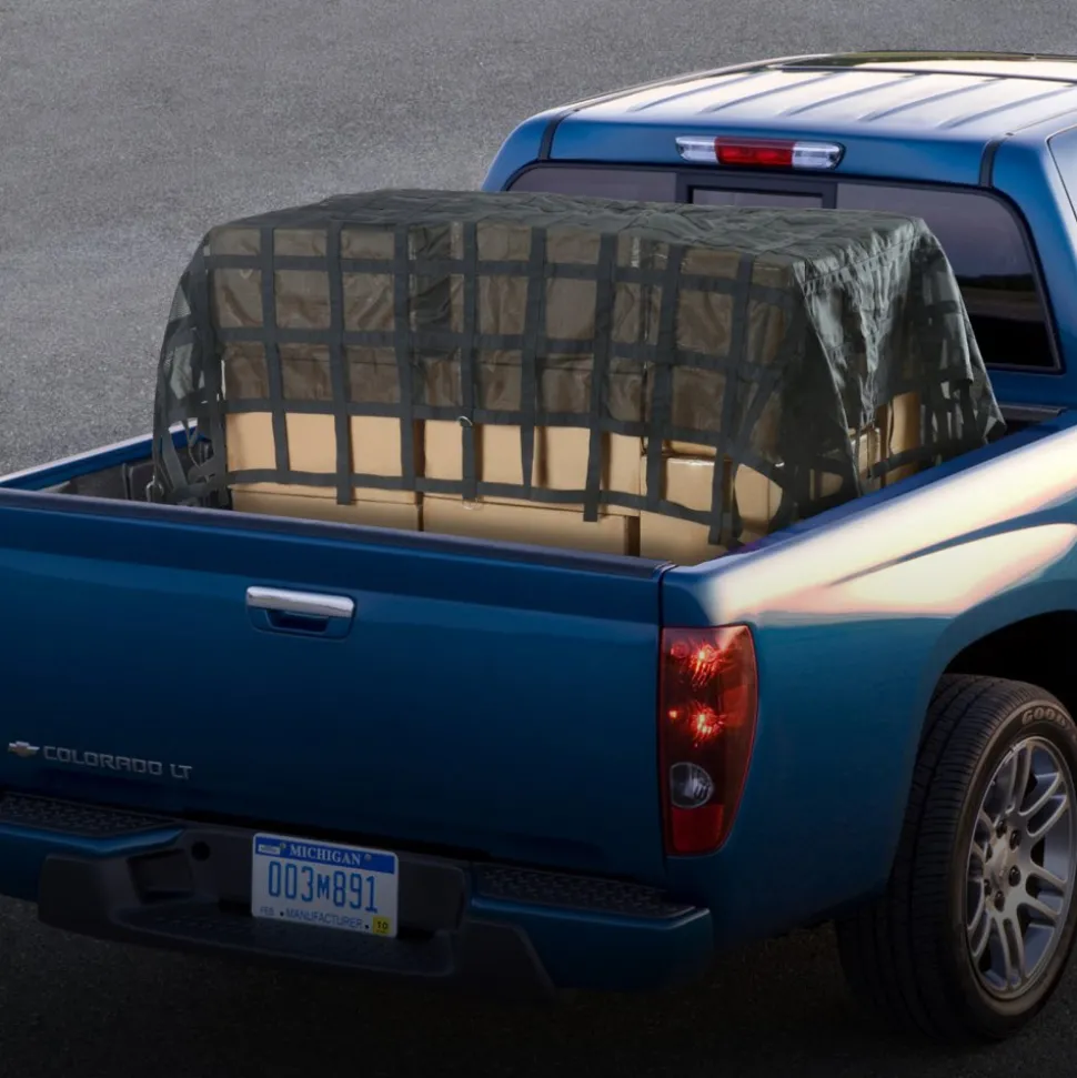 VEVOR Cargo Net, 120 in x 105 in, Heavy Duty Truck Cargo Net for Truck Bed, 4 Adjustable Straps with Carabiners & S-Hooks, Wear-resistant & Weather-proof, Suitable for Pickup, Truck, Jeep, SUV, Boat