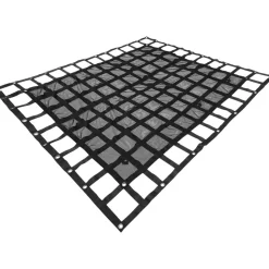 VEVOR Cargo Net with Mesh, 8' x 6.7' Cargo Net for Pickup Truck Bed, Heavy Duty Cargo Nets with Cam Buckles & S-Hooks & Cross Strap, Truck Bed Cargo Net for Trailer SUV Jeeps(96" x 80")
