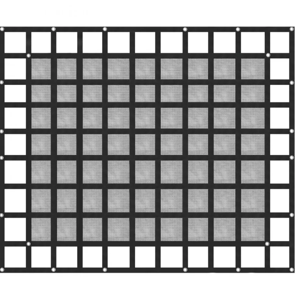 VEVOR Cargo Net with Mesh, 8' x 6.7' Cargo Net for Pickup Truck Bed, Heavy Duty Cargo Nets with Cam Buckles & S-Hooks & Cross Strap, Truck Bed Cargo Net for Trailer SUV Jeeps(96" x 80")
