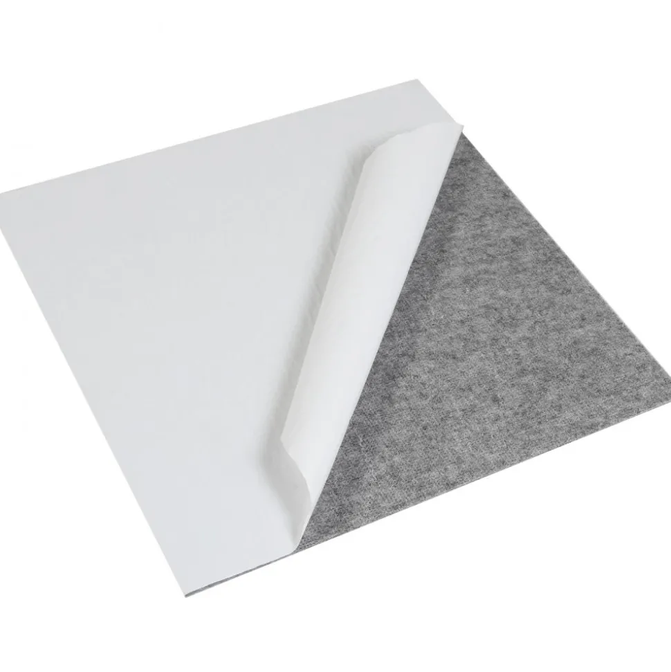 VEVOR Carpet Tiles Peel and Stick, 24” x 24” Squares Self Adhesive Carpet Floor Tile, Soft Padded Carpet Tiles, Easy Install DIY for Bedroom Living Room Indoor Outdoor (9Tiles, Light Gray)
