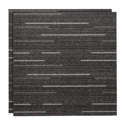 VEVOR Carpet Tiles Reusable 24x24 inch, 24 PCS Modular Carpet Square Rug, Commercial Floor Soft Padded for Seamless Cover 96sq.ft, Easy DIY Replacement for Living Room Bedroom Office Indoor,Gray