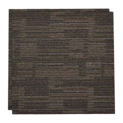 VEVOR Carpet Tiles Reusable 24x24 inch, 24 PCS Modular Carpet Square Rug, Commercial Floor Soft Padded for Seamless Cover 96sq.ft, Easy DIY for Living Room Bedroom Office Indoor,Dark Brown