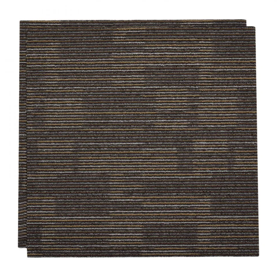 VEVOR Carpet Tiles Reusable 24x24 inch, 24 PCS Modular Carpet Square Rug, Commercial Floor Soft Padded for Seamless Cover 96sq.ft, Easy DIY for Living Room Bedroom Office Indoor,Dark Brown