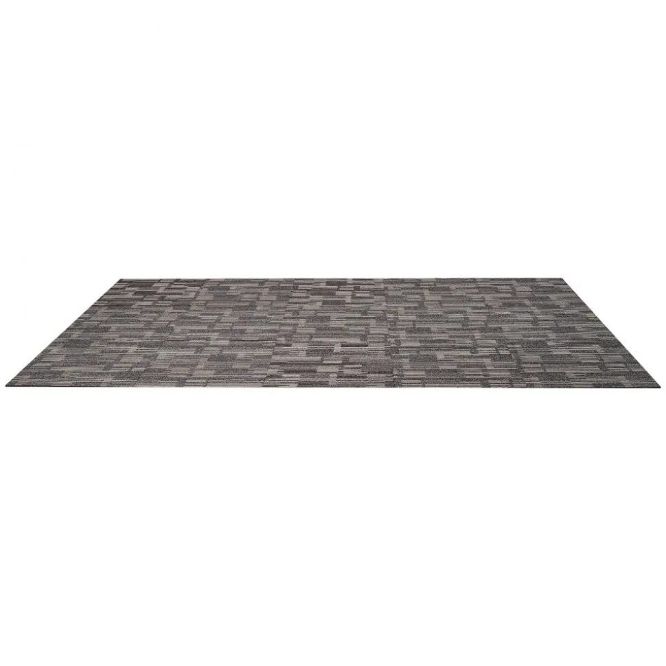 VEVOR Carpet Tiles Reusable 24x24 inch, 24 PCS Modular Carpet Square Rug, Commercial Floor Soft Padded for Seamless Cover 96sq.ft, Easy DIY for Living Room Bedroom Office Indoor,Dark Brown