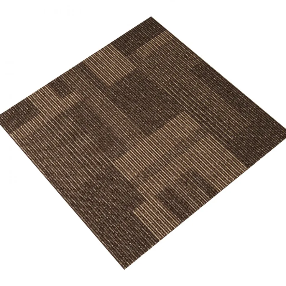 VEVOR Carpet Tiles Reusable, 20"x 20" Carpet Squares With Padding Attached, Soft Padded Carpet Tiles, Easy Install DIY for Bedroom Living Room Indoor Outdoor (20 Tiles, Dark Gray)