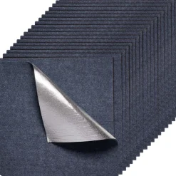 VEVOR Carpet Tiles 24x24 inch, 15 Pack Peel and Stick Carpet Square Rug, Self Adhesive Commercial Floor Soft Padded for Seamless Cover 60sq.ft², Easy DIY Replacement for Living Room Office,Gray