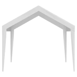 VEVOR Carport Replacement Canopy Cover 10 x 20 ft, Garage Top Tent Shelter Tarp Heavy-Duty Waterproof & UV Protected, Easy Installation with Ball Bungees,White (Only Top Cover, Frame Not Include)