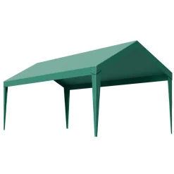 VEVOR Carport Replacement Canopy, 10 x 20 ft Potable Garage Tent Top Tarp, UV-Resistant & Waterproof Car Shelter Tarp, Heavy Duty Car Port Cover with Ball Buggees, Dark Green, Frame Not Included