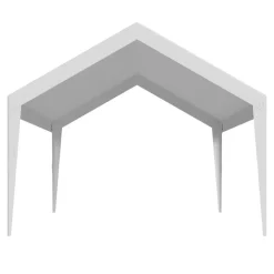 VEVOR Carport Replacement Canopy Cover 10 x 20 ft, Garage Top Tent Shelter Tarp Heavy-Duty Waterproof & UV Protected, Easy Installation with Ball Bungees,Beige (Only Top Cover, Frame Not Include)