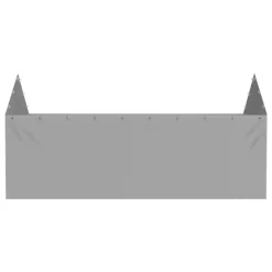 VEVOR Carport Replacement Canopy Cover Side Wall 12 x 20 ft, Garage Tent Shelter Tarp Heavy-Duty Waterproof & UV Protected, Easy Installation with Ball Bungees,Grey (Top and Frame Not Included)