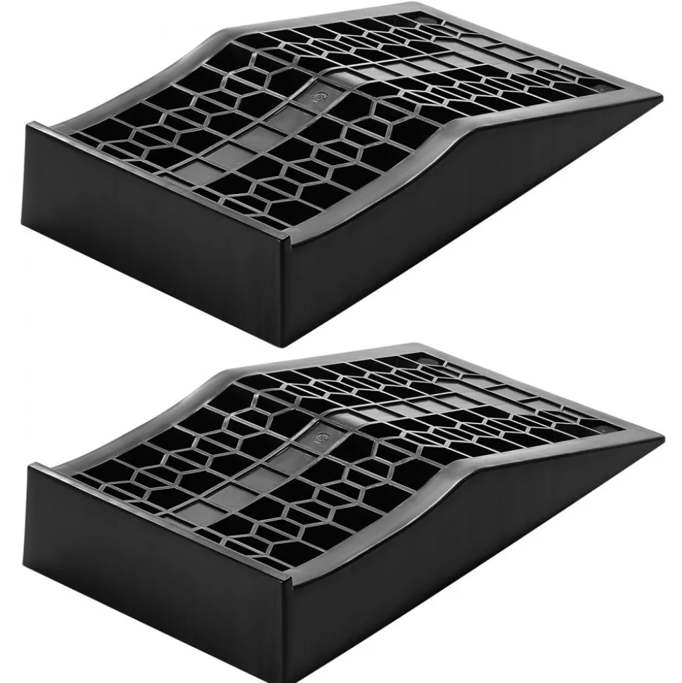 VEVOR Car Ramps, 2 PCS 20000 lbs GVW Capacity, 2.6 in Lift Height, Portable Low Profile Car Service Ramps for Home Garage Maintenance & Oil Changes, Heavy Duty for Low Chassis Vehicle & Support Jack