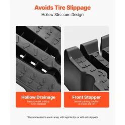 VEVOR Car Ramps, 2 PCS 16000 lbs GVW Capacity, 6.7 in Lift Height, Portable High Profile Car Service Ramps for Home Garage Maintenance and Oil Changes, Heavy Duty for Truck SUV Vehicle Repair, Black