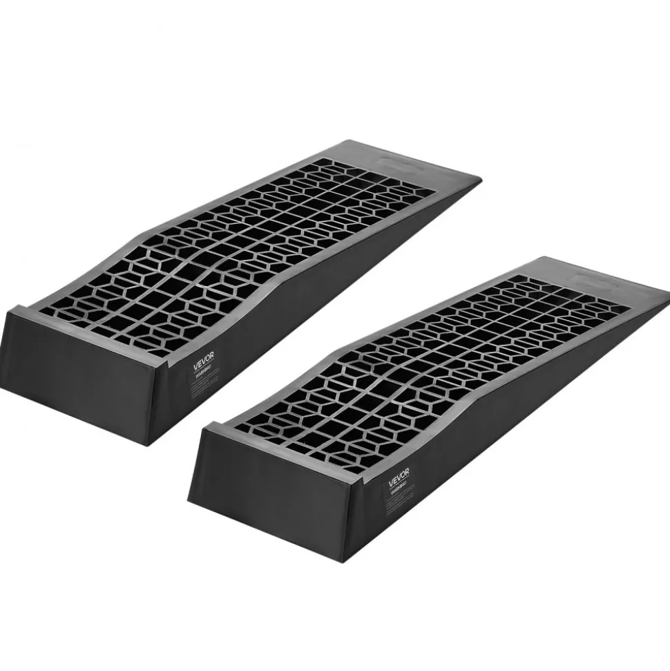 VEVOR Car Ramps, 2 PCS 20000 lbs GVW Capacity, 2.56 in Lift Height, Portable Low Profile Car Service Ramps for Home Garage Maintenance & Oil Changes, Heavy Duty for Low Chassis Vehicle & Support Jack