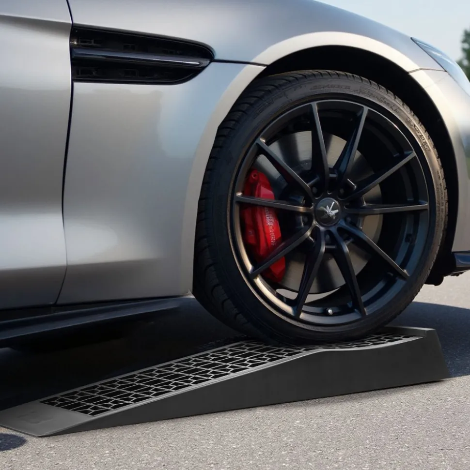 VEVOR Car Ramps, 2 PCS 20000 lbs GVW Capacity, 2.56 in Lift Height, Portable Low Profile Car Service Ramps for Home Garage Maintenance & Oil Changes, Heavy Duty for Low Chassis Vehicle & Support Jack