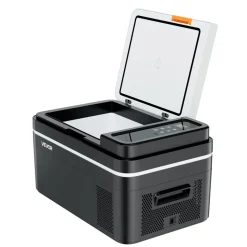 VEVOR Car Refrigerator, DC 12/24V AC100-240V Compressor Electric Cooler, -4°F to 68°F Car Fridge with APP Control, 23 QT Cars Freezer for RVs, Campsites, Boats, Camping, Fishing, 45W Portable Freezer